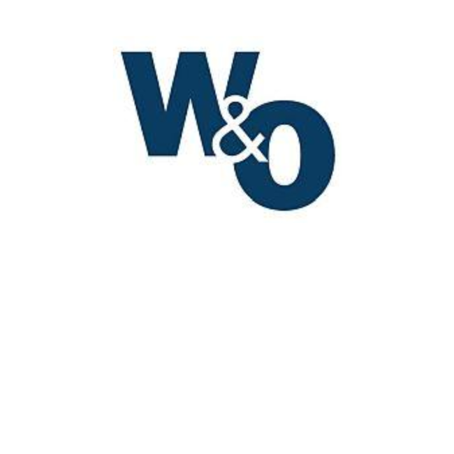 Blue and White W&amp;O Logo